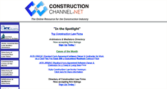 Desktop Screenshot of constructionchannel.net